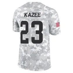 Cleveland Browns Men's Limited Arctic Camo 2024 Salute to Service Jersey (23 Damontae Kazee)