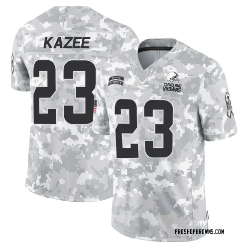 Cleveland Browns Men's Limited Arctic Camo 2024 Salute to Service Jersey (23 Damontae Kazee)