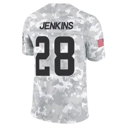 Cleveland Browns Men's Limited Arctic Camo 2024 Salute to Service Jersey (28 Rayshawn Jenkins)