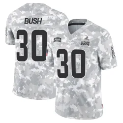 Cleveland Browns Men's Limited Arctic Camo 2024 Salute to Service Jersey (30 Devin Bush)