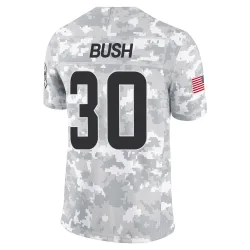 Cleveland Browns Men's Limited Arctic Camo 2024 Salute to Service Jersey (30 Devin Bush)