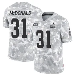 Cleveland Browns Men's Limited Arctic Camo 2024 Salute to Service Jersey (31 Cade McDonald)