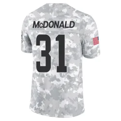 Cleveland Browns Men's Limited Arctic Camo 2024 Salute to Service Jersey (31 Cade McDonald)