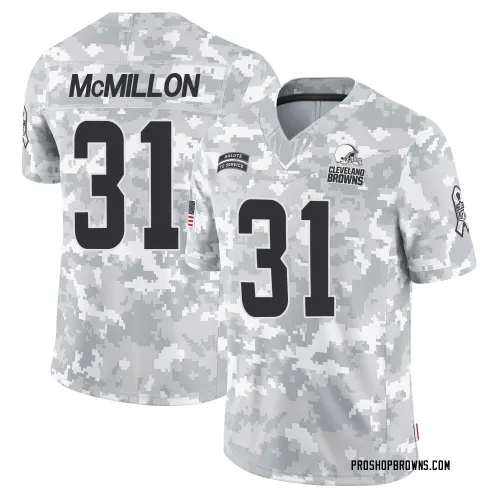 Cleveland Browns Men's Limited Arctic Camo 2024 Salute to Service Jersey (31 Donovan McMillon)