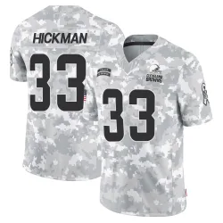 Cleveland Browns Men's Limited Arctic Camo 2024 Salute to Service Jersey (33 Ronnie Hickman)