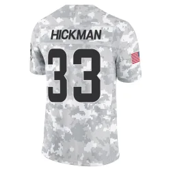 Cleveland Browns Men's Limited Arctic Camo 2024 Salute to Service Jersey (33 Ronnie Hickman)