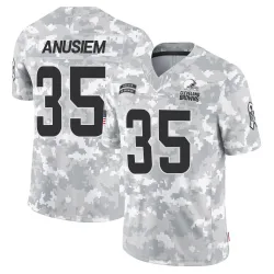 Cleveland Browns Men's Limited Arctic Camo 2024 Salute to Service Jersey (35 Chigozie Anusiem)