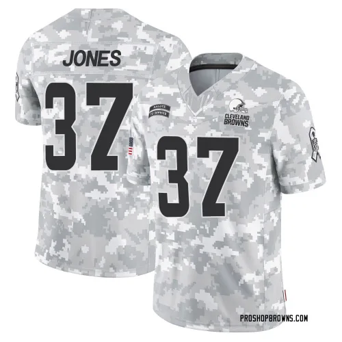 Cleveland Browns Men's Limited Arctic Camo 2024 Salute to Service Jersey (37 Dom Jones)