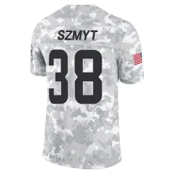 Cleveland Browns Men's Limited Arctic Camo 2024 Salute to Service Jersey (38 Andre Szmyt)