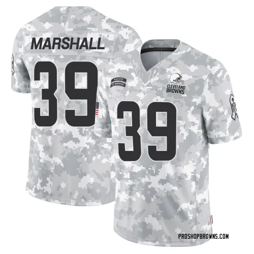 Cleveland Browns Men's Limited Arctic Camo 2024 Salute to Service Jersey (39 Ahmani Marshall)