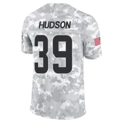 Cleveland Browns Men's Limited Arctic Camo 2024 Salute to Service Jersey (39 Khaleke Hudson)