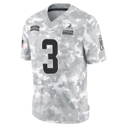 Cleveland Browns Men's Limited Arctic Camo 2024 Salute to Service Jersey (3 Marquise Goodwin)