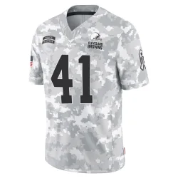 Cleveland Browns Men's Limited Arctic Camo 2024 Salute to Service Jersey (41 Chris Edmonds)