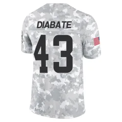 Cleveland Browns Men's Limited Arctic Camo 2024 Salute to Service Jersey (43 Mohamoud Diabate)