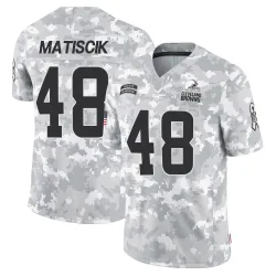 Cleveland Browns Men's Limited Arctic Camo 2024 Salute to Service Jersey (48 Brent Matiscik)
