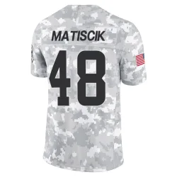 Cleveland Browns Men's Limited Arctic Camo 2024 Salute to Service Jersey (48 Brent Matiscik)
