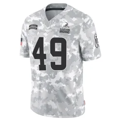 Cleveland Browns Men's Limited Arctic Camo 2024 Salute to Service Jersey (49 Aidan Robbins)