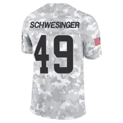 Cleveland Browns Men's Limited Arctic Camo 2024 Salute to Service Jersey (49 Carson Schwesinger)