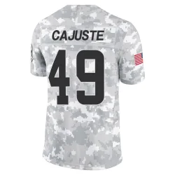 Cleveland Browns Men's Limited Arctic Camo 2024 Salute to Service Jersey (49 Devon Cajuste)