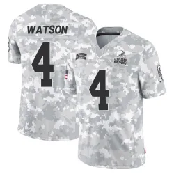 Cleveland Browns Men's Limited Arctic Camo 2024 Salute to Service Jersey (4 Deshaun Watson)