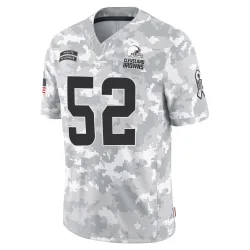 Cleveland Browns Men's Limited Arctic Camo 2024 Salute to Service Jersey (52 Dawson Deaton)