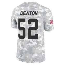 Cleveland Browns Men's Limited Arctic Camo 2024 Salute to Service Jersey (52 Dawson Deaton)