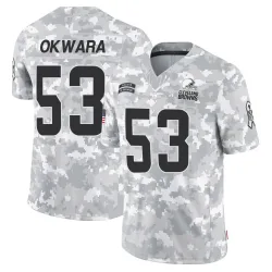 Cleveland Browns Men's Limited Arctic Camo 2024 Salute to Service Jersey (53 Julian Okwara)