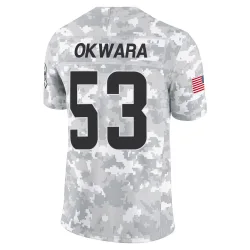 Cleveland Browns Men's Limited Arctic Camo 2024 Salute to Service Jersey (53 Julian Okwara)