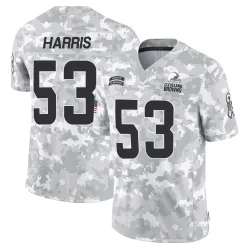 Cleveland Browns Men's Limited Arctic Camo 2024 Salute to Service Jersey (53 Nick Harris)