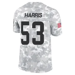 Cleveland Browns Men's Limited Arctic Camo 2024 Salute to Service Jersey (53 Nick Harris)