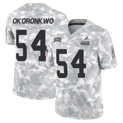 Cleveland Browns Men's Limited Arctic Camo 2024 Salute to Service Jersey (54 Ogbo Okoronkwo)
