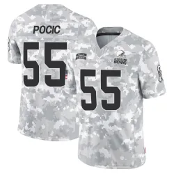 Cleveland Browns Men's Limited Arctic Camo 2024 Salute to Service Jersey (55 Ethan Pocic)