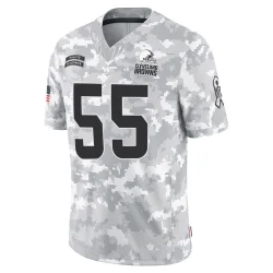 Cleveland Browns Men's Limited Arctic Camo 2024 Salute to Service Jersey (55 Ethan Pocic)