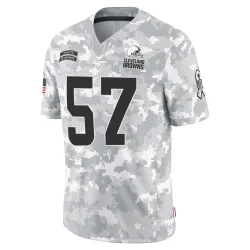 Cleveland Browns Men's Limited Arctic Camo 2024 Salute to Service Jersey (57 Isaiah McGuire)