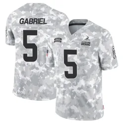 Cleveland Browns Men's Limited Arctic Camo 2024 Salute to Service Jersey (5 Dillon Gabriel)