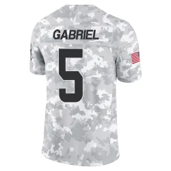 Cleveland Browns Men's Limited Arctic Camo 2024 Salute to Service Jersey (5 Dillon Gabriel)