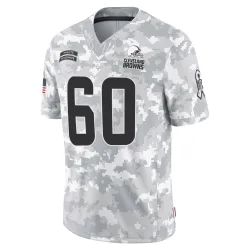 Cleveland Browns Men's Limited Arctic Camo 2024 Salute to Service Jersey (60 Julian Pearl)