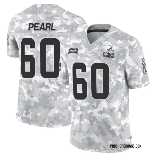 Cleveland Browns Men's Limited Arctic Camo 2024 Salute to Service Jersey (60 Julian Pearl)