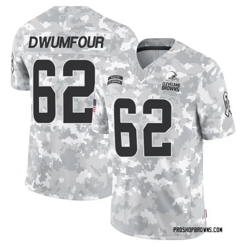 Cleveland Browns Men's Limited Arctic Camo 2024 Salute to Service Jersey (62 Michael Dwumfour)