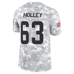 Cleveland Browns Men's Limited Arctic Camo 2024 Salute to Service Jersey (63 Ralph Holley)