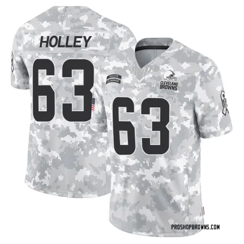 Cleveland Browns Men's Limited Arctic Camo 2024 Salute to Service Jersey (63 Ralph Holley)
