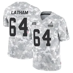 Cleveland Browns Men's Limited Arctic Camo 2024 Salute to Service Jersey (64 Brady Latham)