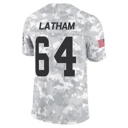Cleveland Browns Men's Limited Arctic Camo 2024 Salute to Service Jersey (64 Brady Latham)