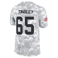 Cleveland Browns Men's Limited Arctic Camo 2024 Salute to Service Jersey (65 Dartanyan Tinsley)