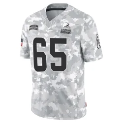 Cleveland Browns Men's Limited Arctic Camo 2024 Salute to Service Jersey (65 Germain Ifedi)