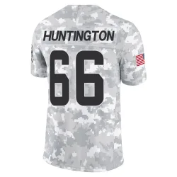 Cleveland Browns Men's Limited Arctic Camo 2024 Salute to Service Jersey (66 Adin Huntington)