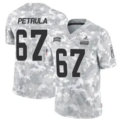 Cleveland Browns Men's Limited Arctic Camo 2024 Salute to Service Jersey (67 Ben Petrula)