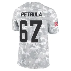 Cleveland Browns Men's Limited Arctic Camo 2024 Salute to Service Jersey (67 Ben Petrula)