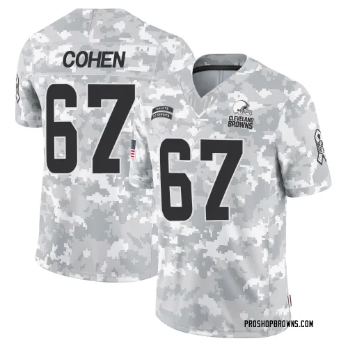 Cleveland Browns Men's Limited Arctic Camo 2024 Salute to Service Jersey (67 Javion Cohen)