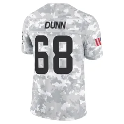Cleveland Browns Men's Limited Arctic Camo 2024 Salute to Service Jersey (68 Michael Dunn)